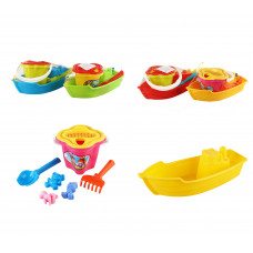 Піс.набір Човен+відро, сито, лоп, граб, 3пасочки, "М" КВ 01-116