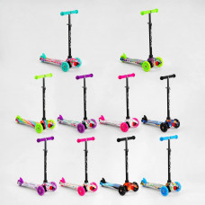 Самокат мет.-пласт 3колесн.PU, 120мм світ, 112-40103
