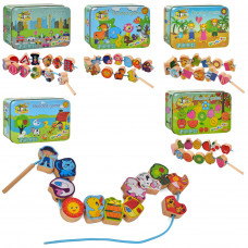 Дерев.гра Шнурівка в мет.пеналі 14*10*4см MD1862