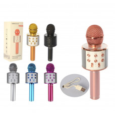 Мікрофон караоке USB, Bluetooth, в кор 23см, WS-858