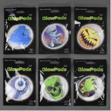 Неоновый значок светящийся на липучке микс С 22084