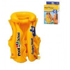 Жилет надувн. 3-6лет, винил, "Желтый" 49*46см 58660