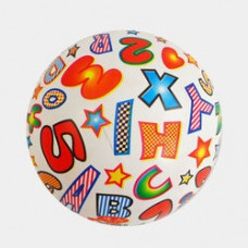 Мяч гумовий асорті Alphabet 20см 85гр, С 56671