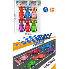 Набір машин інерц 6шт в пакеті 21*15, 5см 24695