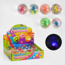 Мяч-стрибунець водяний, світло, Жук, 6, 5см, С 58470