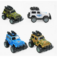 Машина інерц Джип, звук, світ, в пакеті 14*8*8см 7711/7722