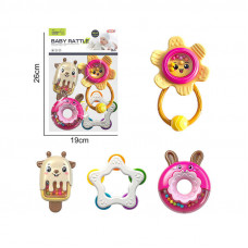 Брязкальце 4шт в наборі, пакет 26*19см 8436-1