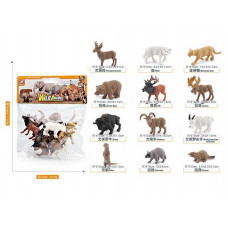 Тварини дикі лісові 12 шт в пакеті , YJ839D