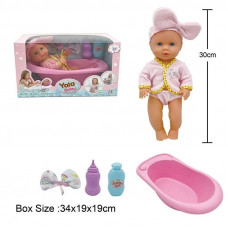 Пупс функц., п*є, ходить у горщ, 30см, ванна, кор.YL2430М-А