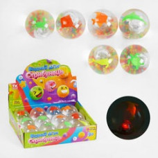 Мяч-стрибунець водяний, світло, морс.тваринк, 6, 5см, С58469