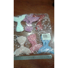 БРЕЛОК гліттер Хвіст Русалки, мікс 9020