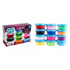 Набір д/тв. "Тісто д/ліпки 12кол в баночках" ТМ Lovin 70176