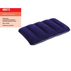 Надув.Подушка велюр, синя, 48*32*9см 68672