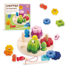 Дерев.гра Сортер, рибалка магнітна, кор 63544